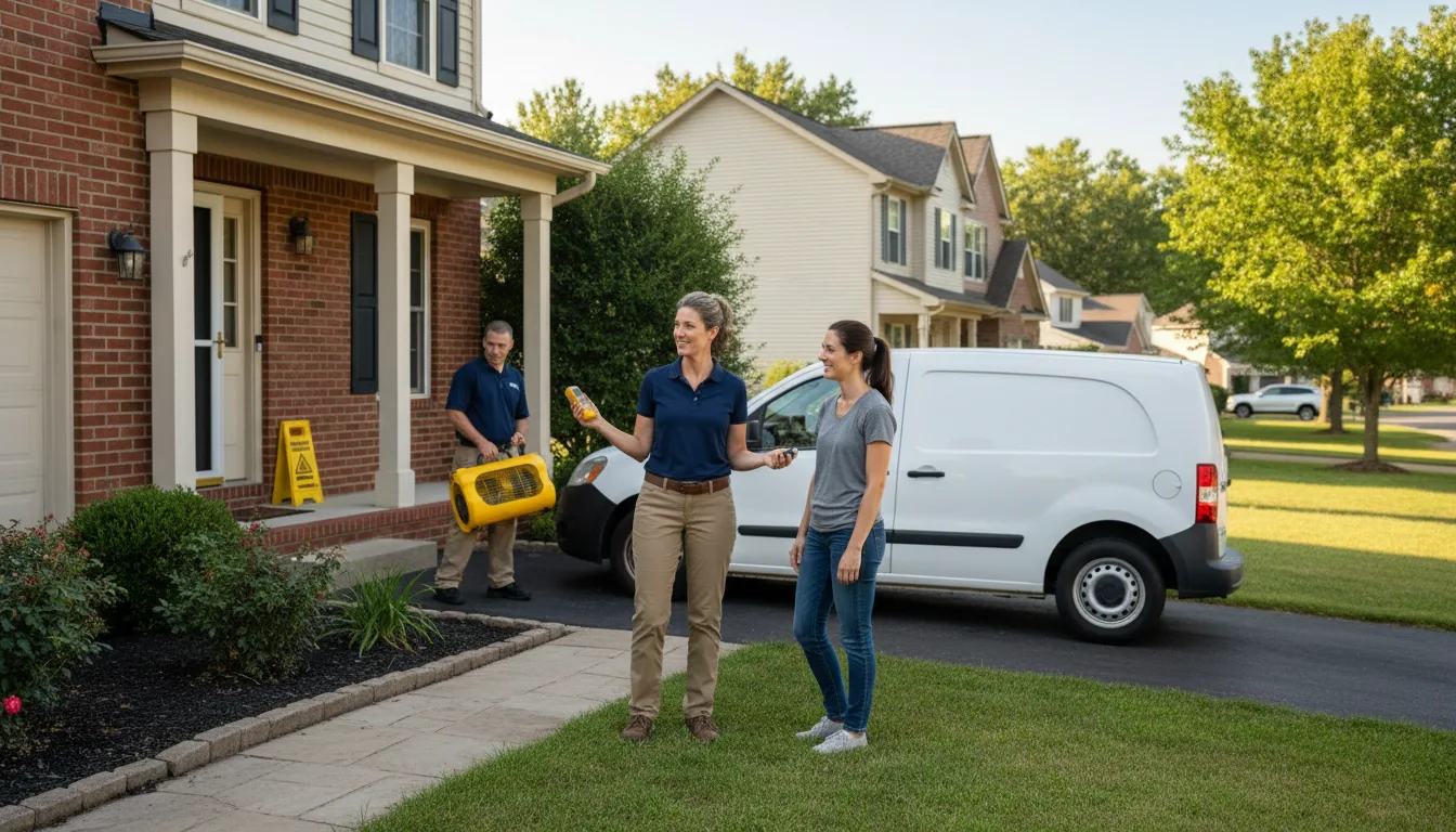 Residential water damage restoration in Berrysburg, PA
